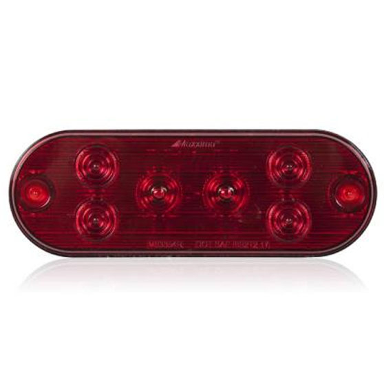 6.5 Inch Low Profile Red LED Stop, Turn And Tail Surface Mount Light