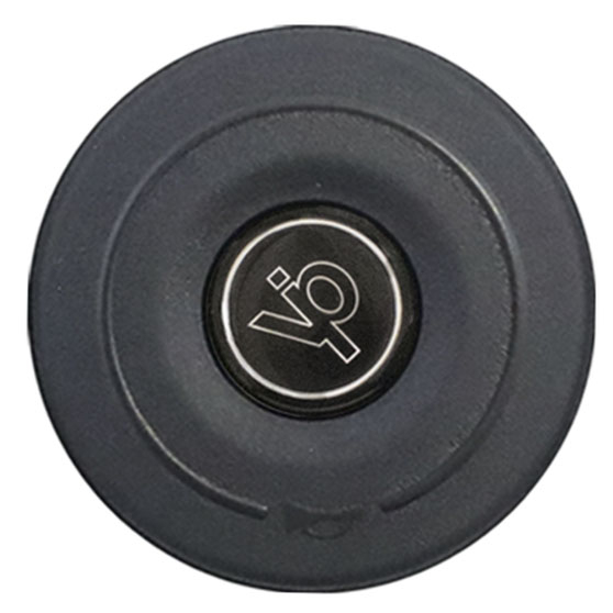 Black Horn Button With Black "VIP" Logo