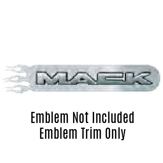Mack Door Logo Trim With Flames