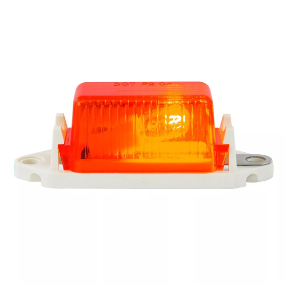 Mini Marker Lights with Rectangular Lens & White Base - Shop Now