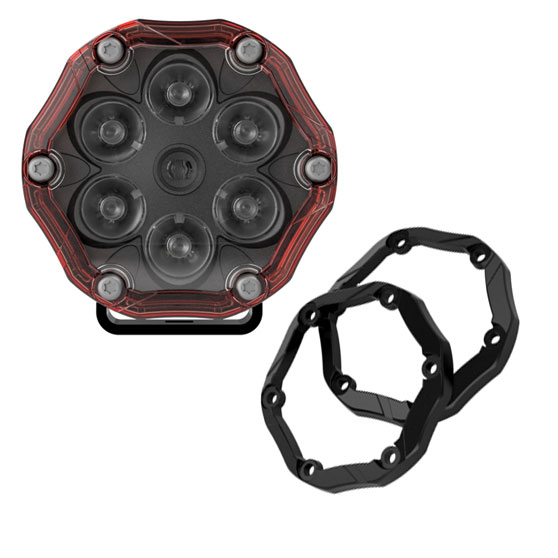3.7 Inch Round 12V LED Safety And Warning Light - Appearance Kit
