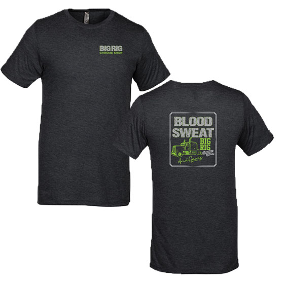 Black Blood Sweat And Gears Big Rig T-Shirt