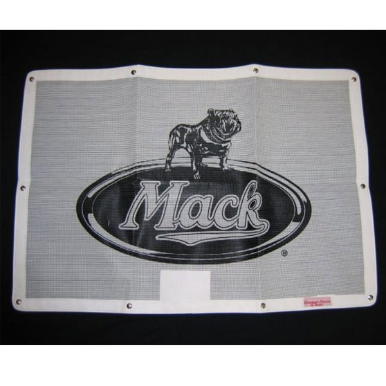Mack CL703 Series 1989 Through 2007 And CH Series 1990 Through 2005 White Bug Screen With Logo