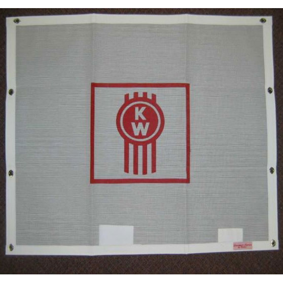 Kenworth W900B And W900S 1984 Through 2019 White Bug Screen With Logo