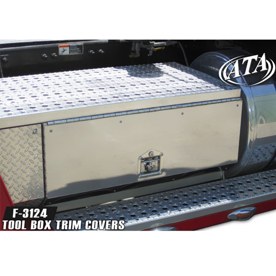 Freightliner Coronado 2009 And Older 36 Inches By 16 Inches Stainless Steel Tool Box Trim Covers