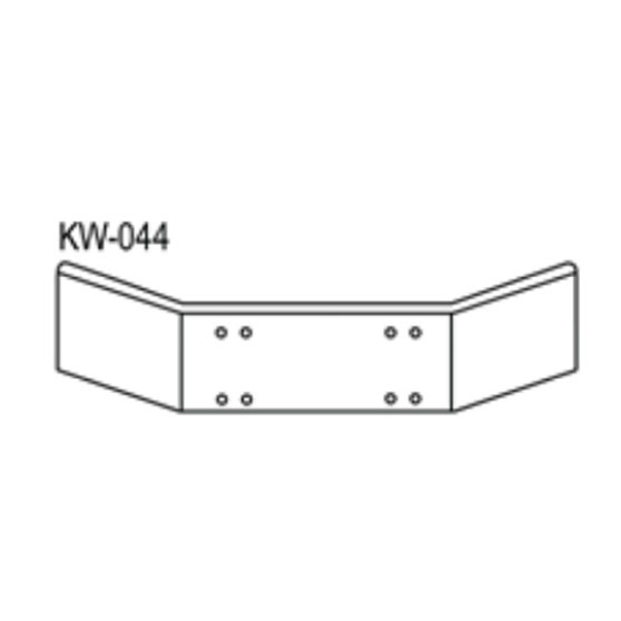 Kenworth T800 1986 Through 2003 Break Back Bumper With Mounting Hole Cutouts