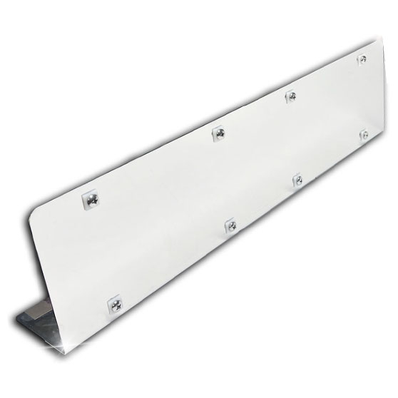 Stainless Steel Flanged License Plate Holder- Two Place