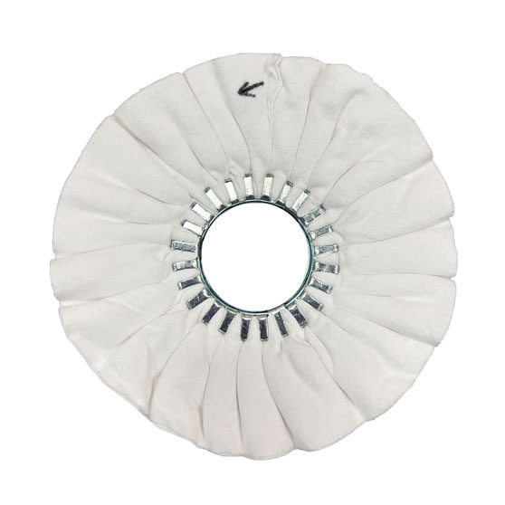White Airway Buffing Wheel With No Center Plate