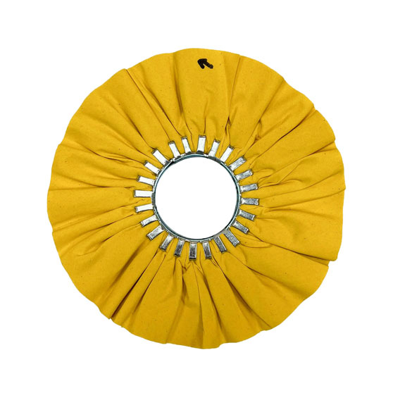 Yellow Airway Buffing Wheel With No Center Plate