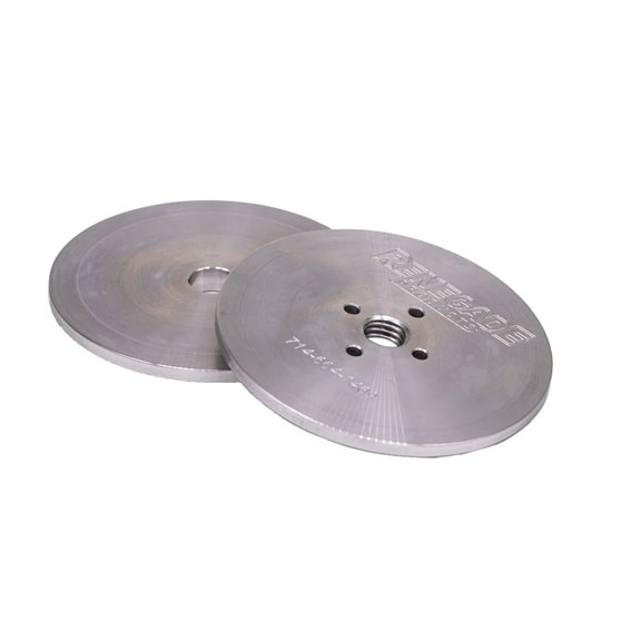 Safety Flanges For Buffing Wheels Without Center Plates