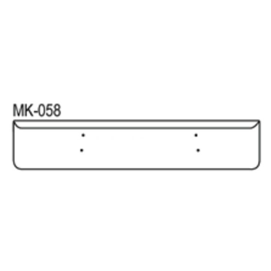 Mack R, RL, F, FL, And FS 2004 And Older Stainless Steel 18 Inch Bumper With Mounting Holes