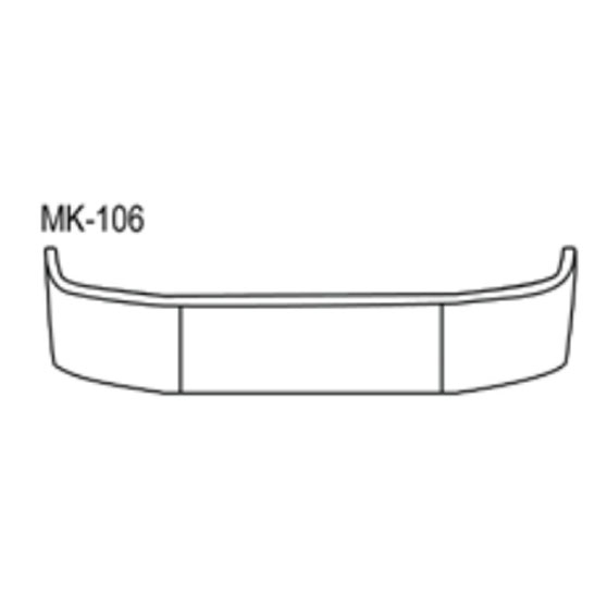 Mack CH 613 And SBA 1994 Through 2004 Stainless Steel 18 Inch Bumper With Mounting Holes