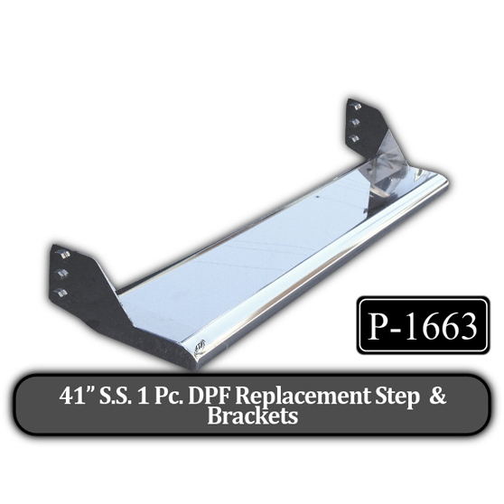 Peterbilt 388 And 389 2010 And Newer DPF Replacement Step And Brackets