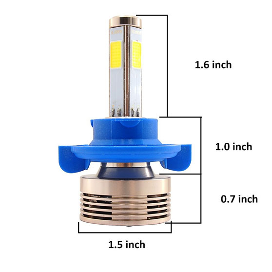 H13 4-Sided LED Headlight Kit - High Performance, Universal Fit, Bright and Durable Lighting Solution
