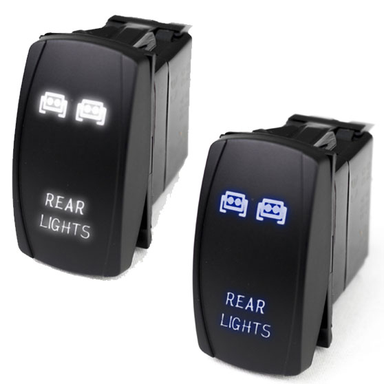 Rear Lights Rocker Switch With LED Radiance 