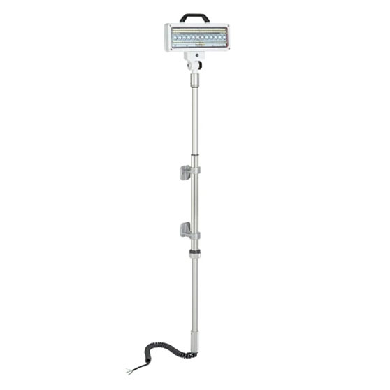 Commander Plus Series Alternating Current Combination Work Light With Side Mount Push-Up Pole With 2.75 Inch Offset Brackets