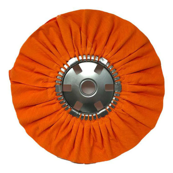 Orange Ruffy Clear Dip Airway Buffing Wheel