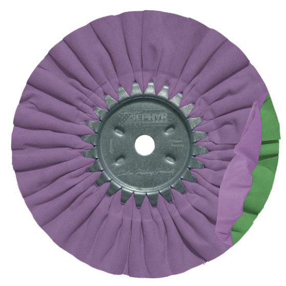 Purple And Green Smooth Cut Wheel