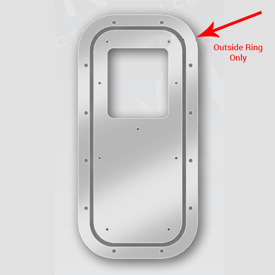 Shift Cover Each Peterbilt Large Ring Stainless Steel