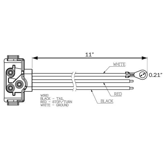 Buy 3-Pin Right Angle Pigtail with 10