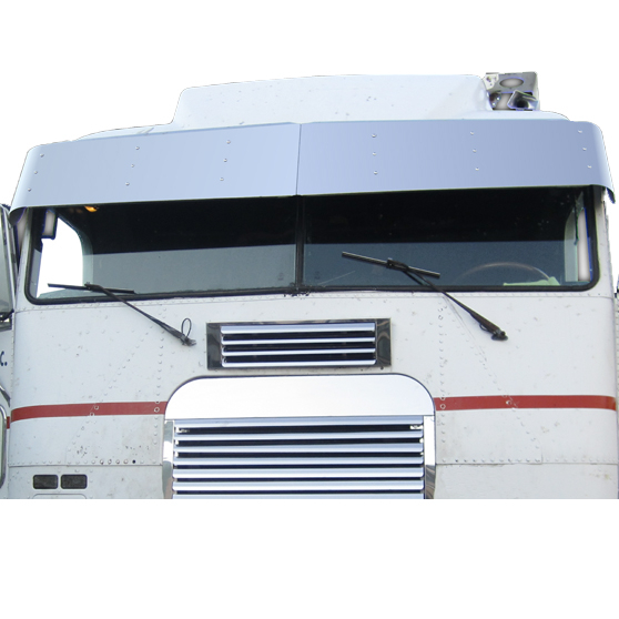 14" Stainless Steel Drop Visor For Freightliner Cab Over