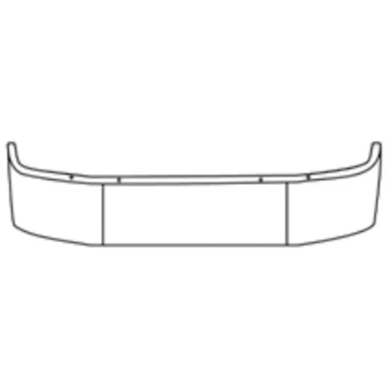 18" Stainless Steel Bumper With mounting Holes For Mack CX/Vision