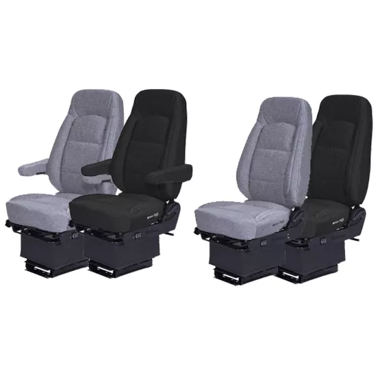 Comfortable Semi Truck Seat: Cloth Wide Ride Core Suspension
