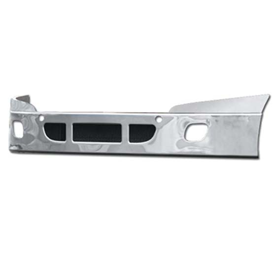 Freightliner 14 Inch Stainless Clad Aluminum Bumper With Tow, Vent And Fog Light Holes For Cascadia 113BBC And 125BBC 2008 Through 2018