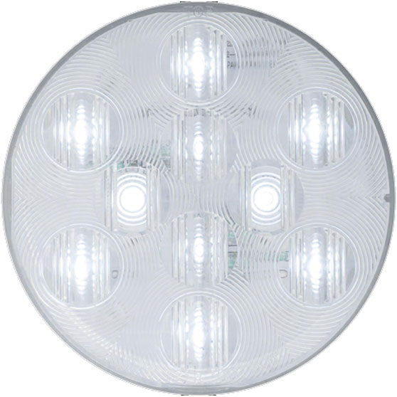 4 Inch Round 10 LED Back-Up Light With Weathertight Connector