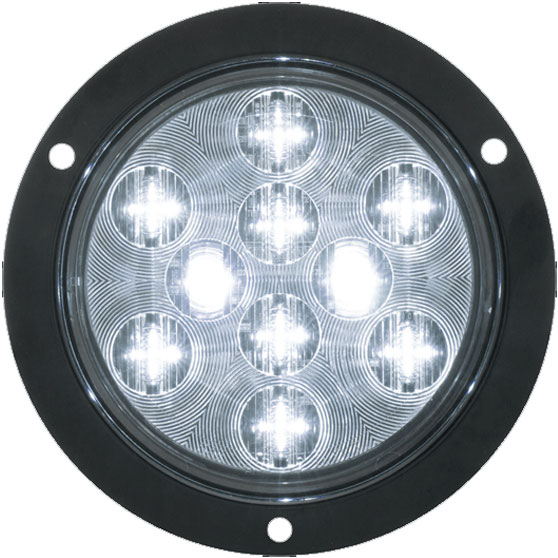 4 Inch Round 10 LED Back-Up Light With Gasket