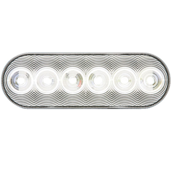 6 Inch Oval 6 LED Back-Up Light With PL-3 Connector