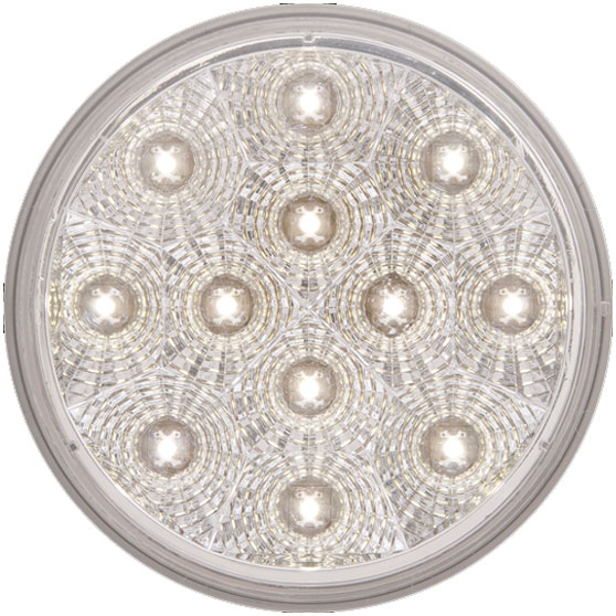 4 Inch Round 12 LED Utility Light With PL-3 Connector