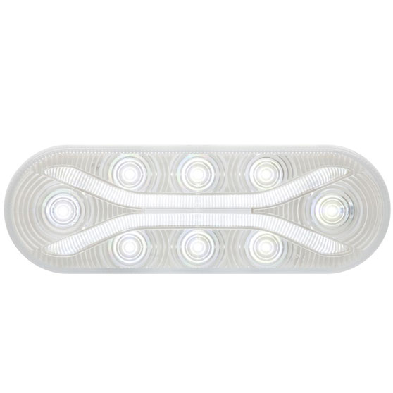 6 Inch Oval 12 LED Back-Up Light With PL-3 Connector