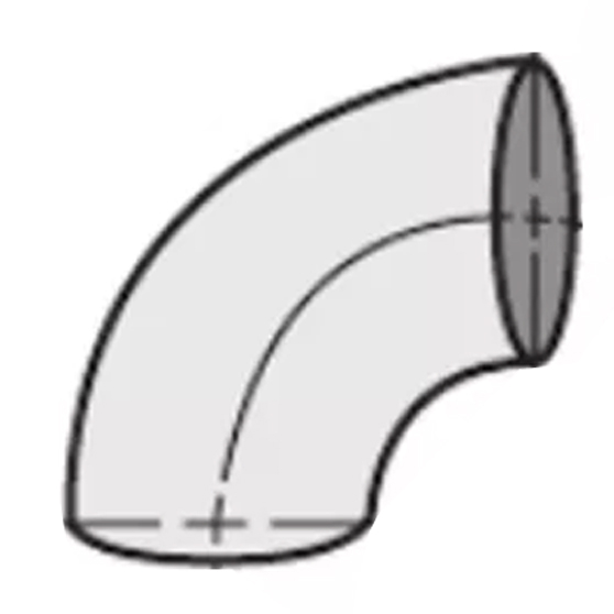 Steel 90 Degree Short Radius Tangent End Elbow