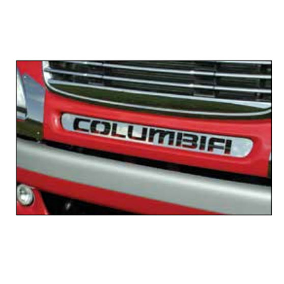 Freightliner Columbia Grille Filler Panel With "Columbia" Cut-Out