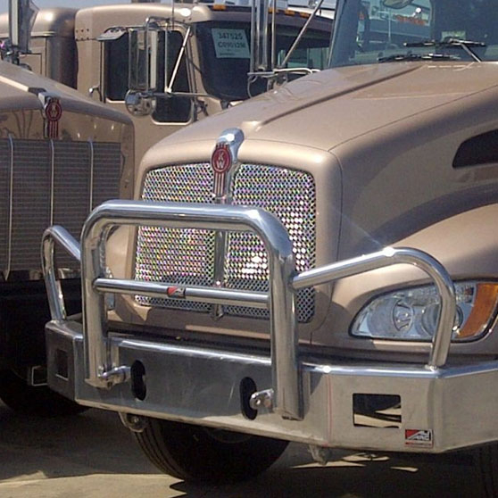 Kenworth T270 And T370 Evolution 2008 And Newer Full Angled Bumper Replacement With Grille Guard