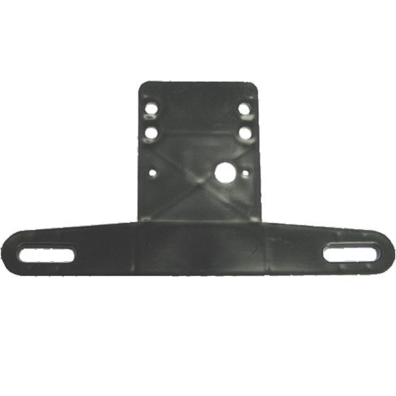 Black Heavy Duty Plastic License Plate Bracket For Low Temperature Applications