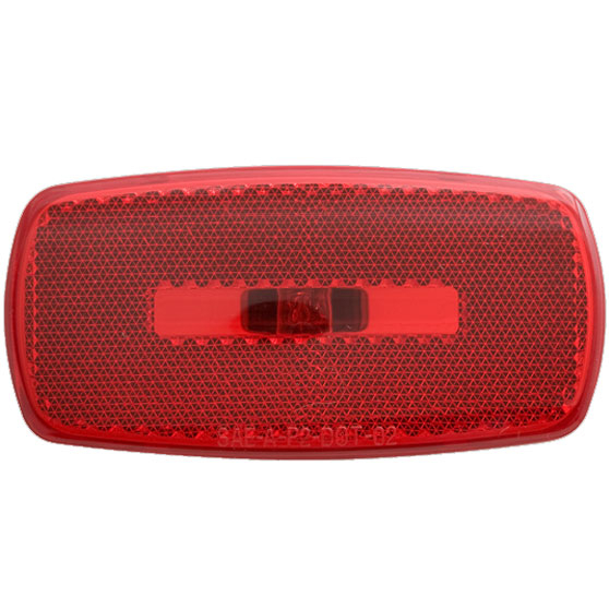 Incandescent Red Marker And Clearance Light With Reflex And Base