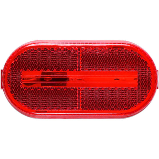 Incandescent Oblong Red Marker And Clearance Light With Reflex