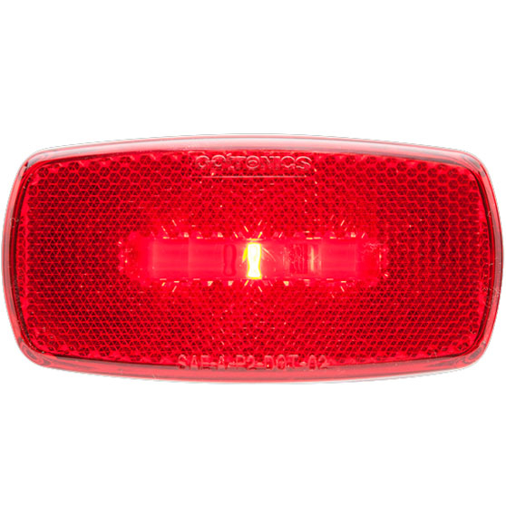 Red LED Marker and Clearance Light with Reflex for Enhanced Visibility