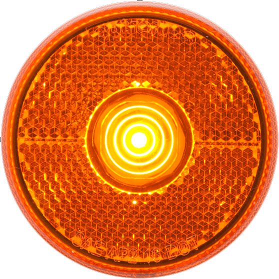 2.5 Inch Amber LED Marker And Clearance Light With Reflex