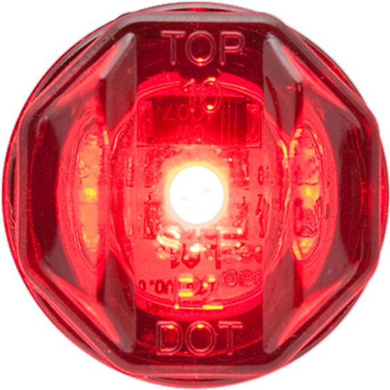 3/4 Inch Red LED Marker And Clearance Light