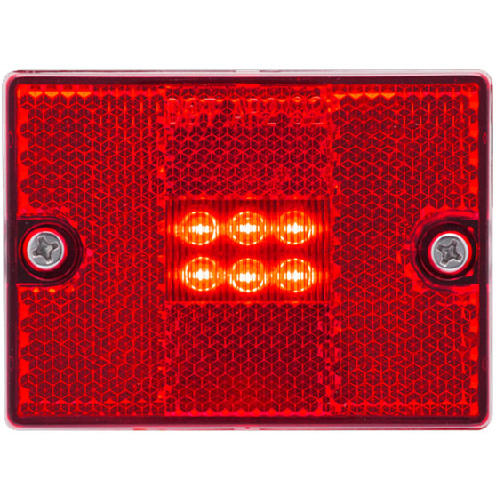 6 LED Red Marker And Clearance Light With Reflex