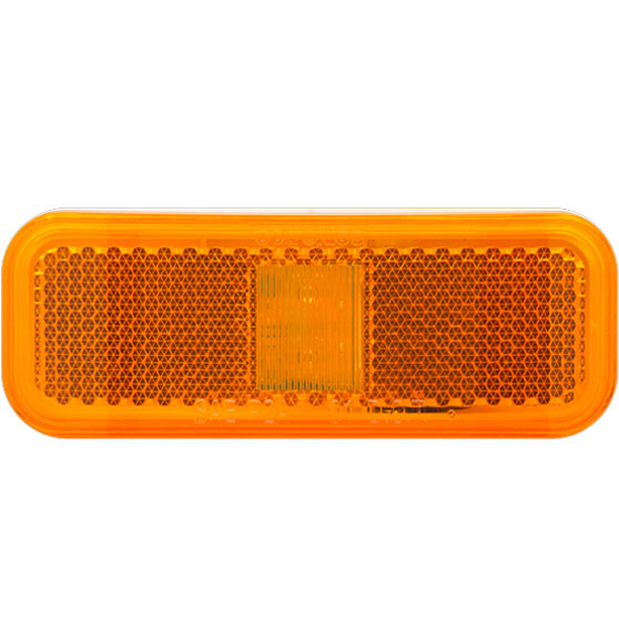 6 LED Amber Marker And Clearance Light With Reflex