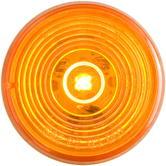 2 Inch Round 1 LED Amber Marker And Clearance Light