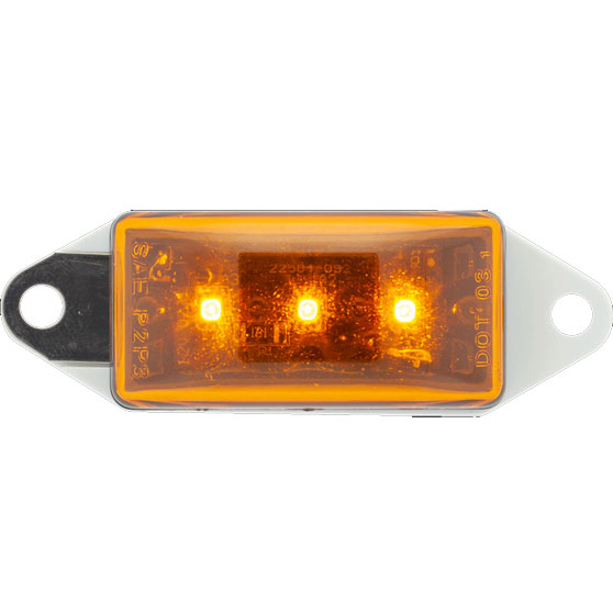 3 LED Surface Mount Amber Marker And Clearance Light