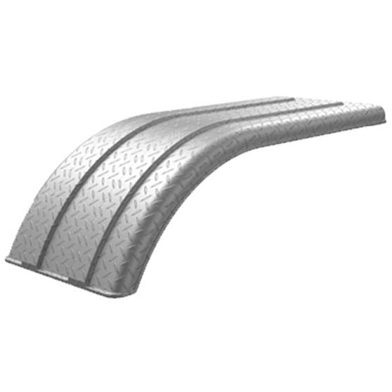 PM4021 Diamond Plate Silver Half Fenders