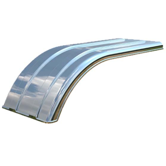 PM4021 Silver Mirror Finish Half Fenders