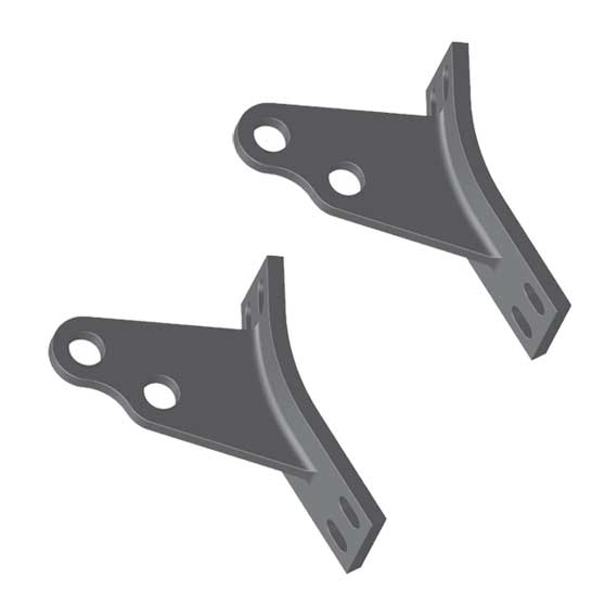 2 Polished Stainless Steel Cab Brackets - For Unibilt Sleepers