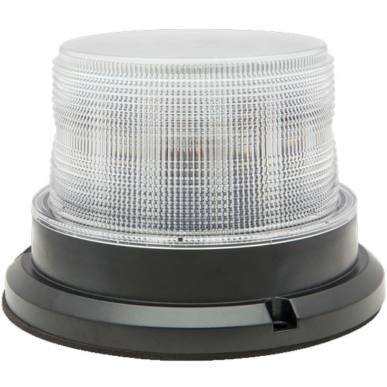 12 LED White Beacon Light With Clear Lens 12-24 Volt